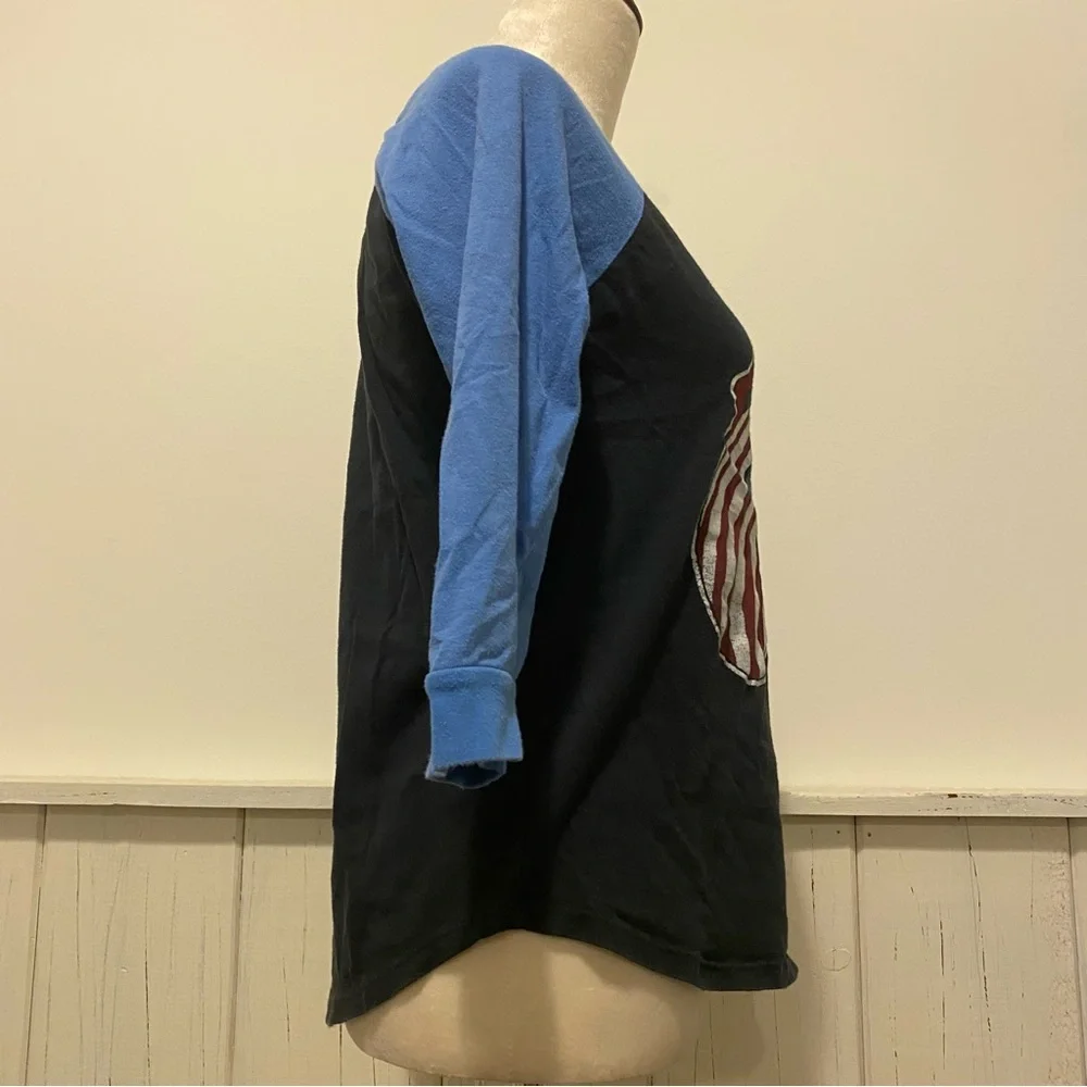 Rolling Stones North America Tour Lucky Brand Small Mouth American Flag Logo Tee - Picture 7 of 12